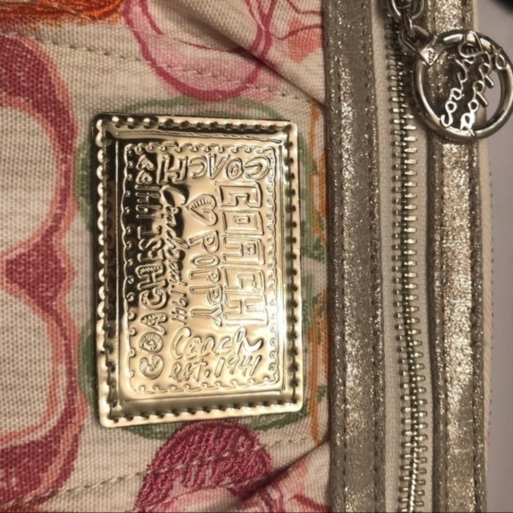 Coach poppy mini bag baguette multicolor Scribble - Picture 3 of 12